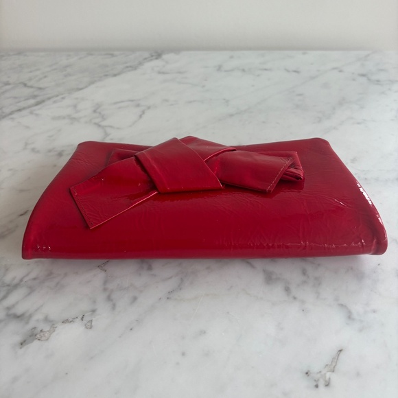Glossy red & pink clutch purse - Picture 7 of 7
